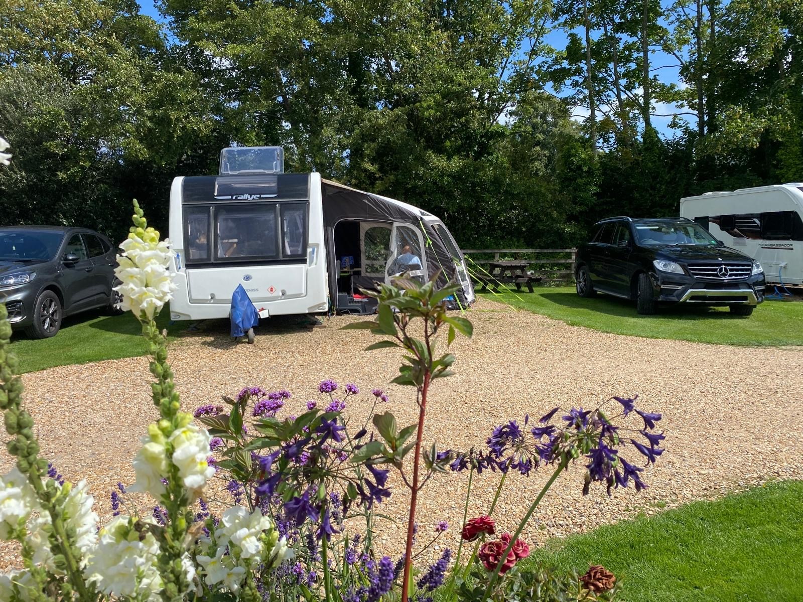 Deluxe full serviced hardstanding pitch