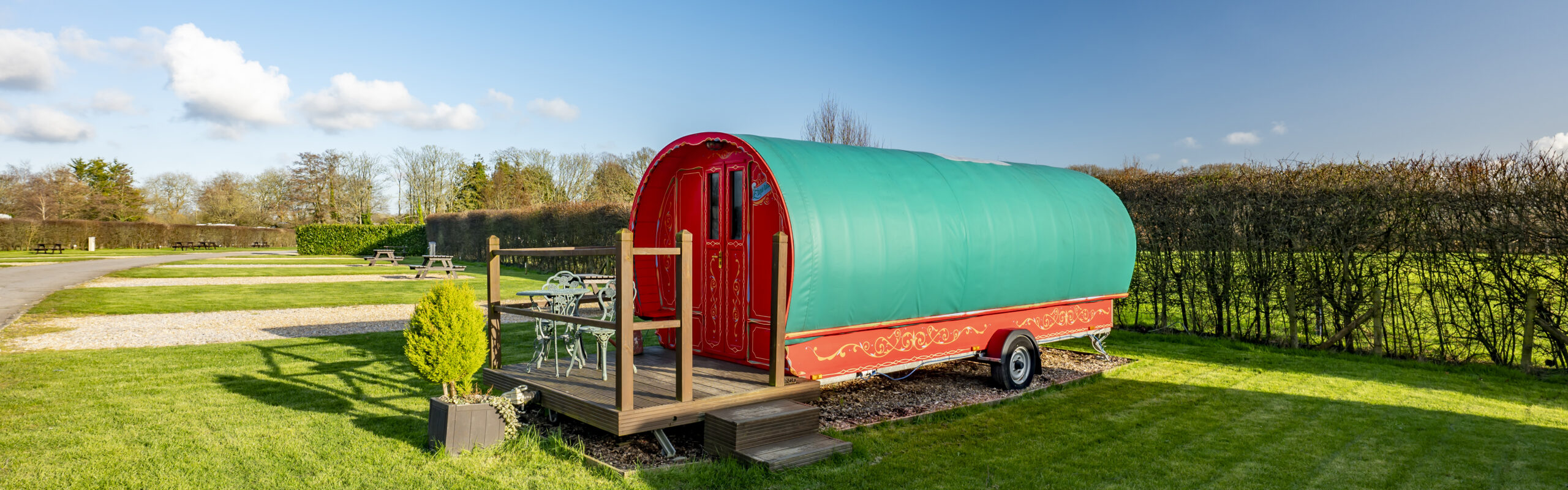 Esmerelda Romany Caravan at South Lytchett Manor