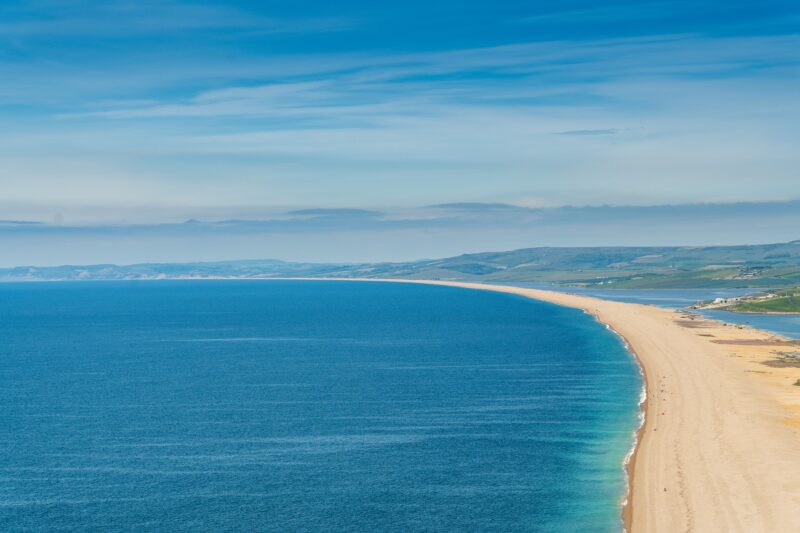 Chesil beach from portland