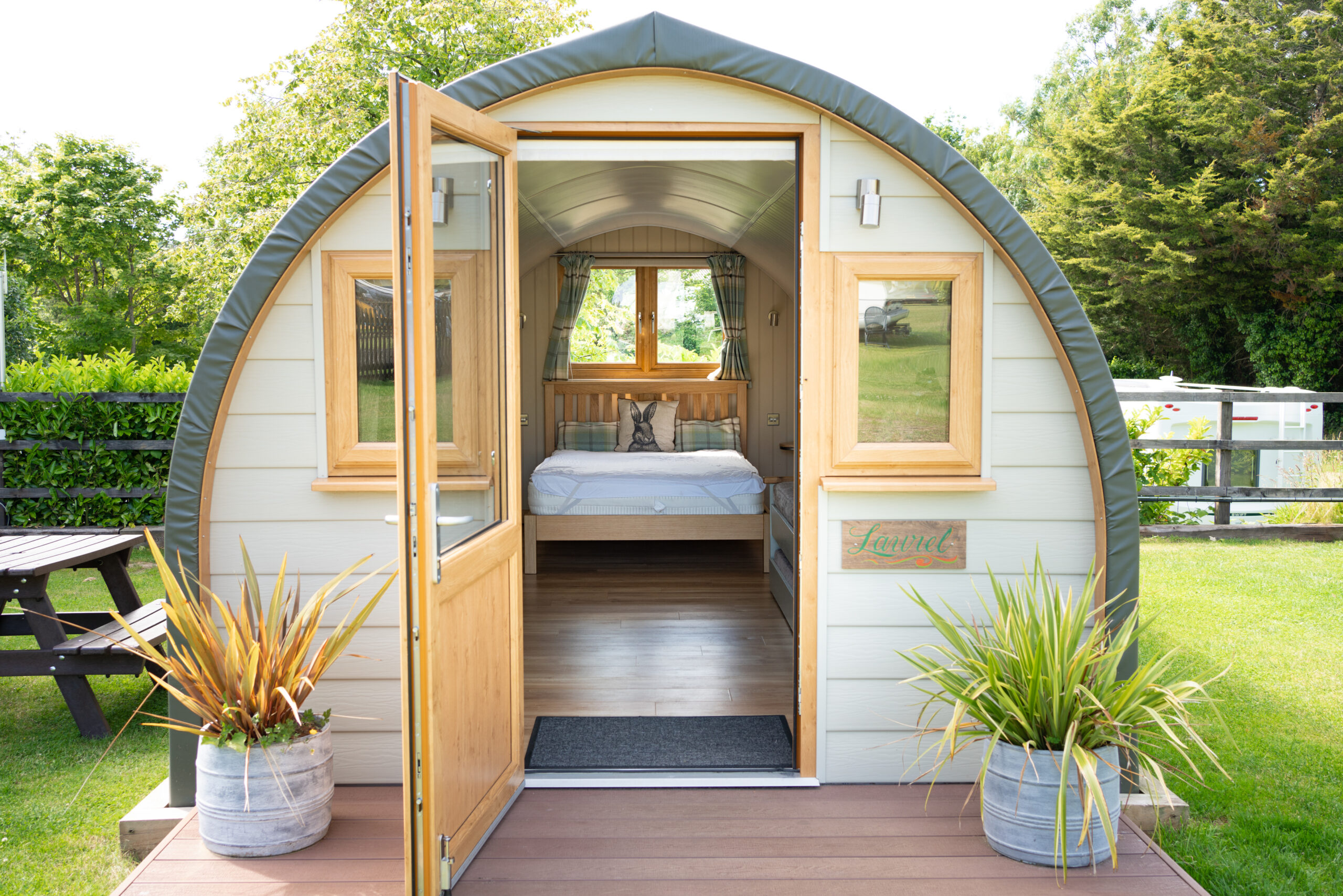 glamping hut