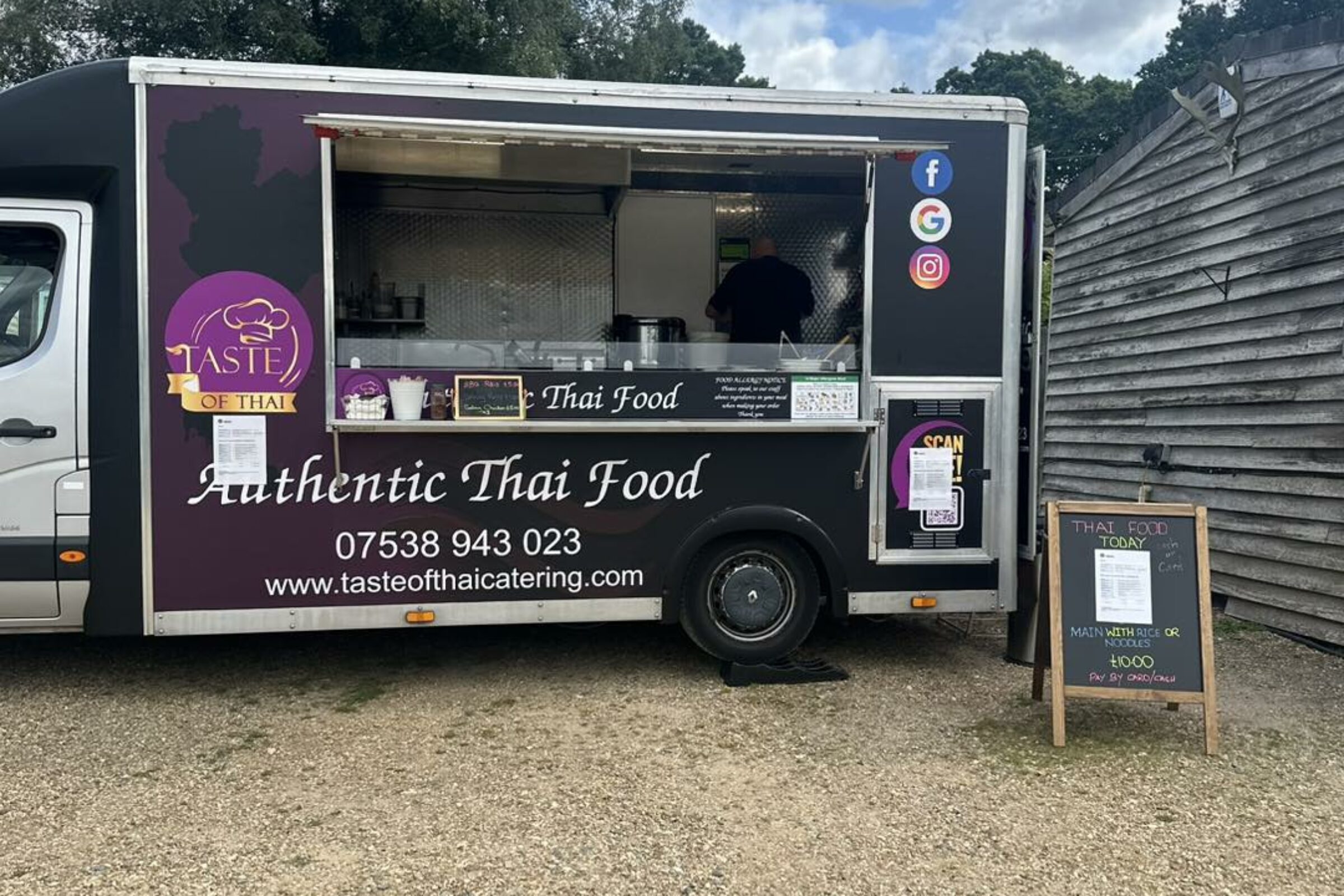 Taste of Thai catering van