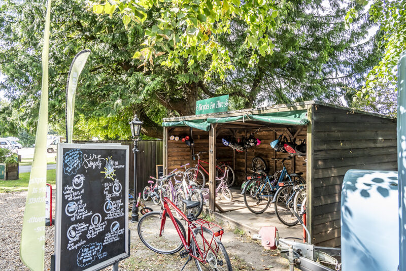 A wide selection of bikes are available to hire at South Lytchett Manor