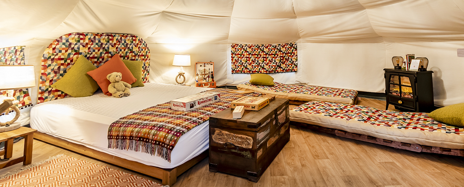 Nomadic Bell Tent Sleeping Are