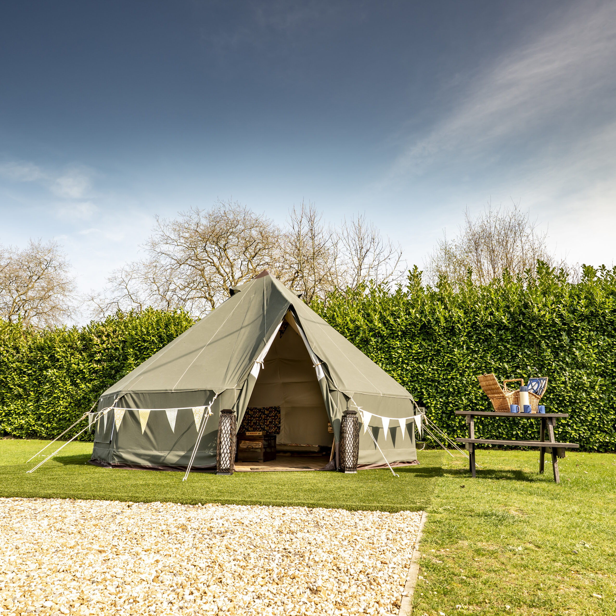 Get ready for a nomadic bell tent glamping experience at South Lytchett Manor