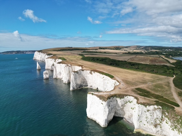 Stunning view of Old Harry Rocks Dorset