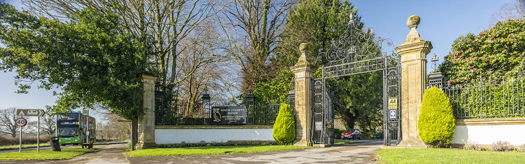 Bus Stop outside South Lytchett Manor Gates