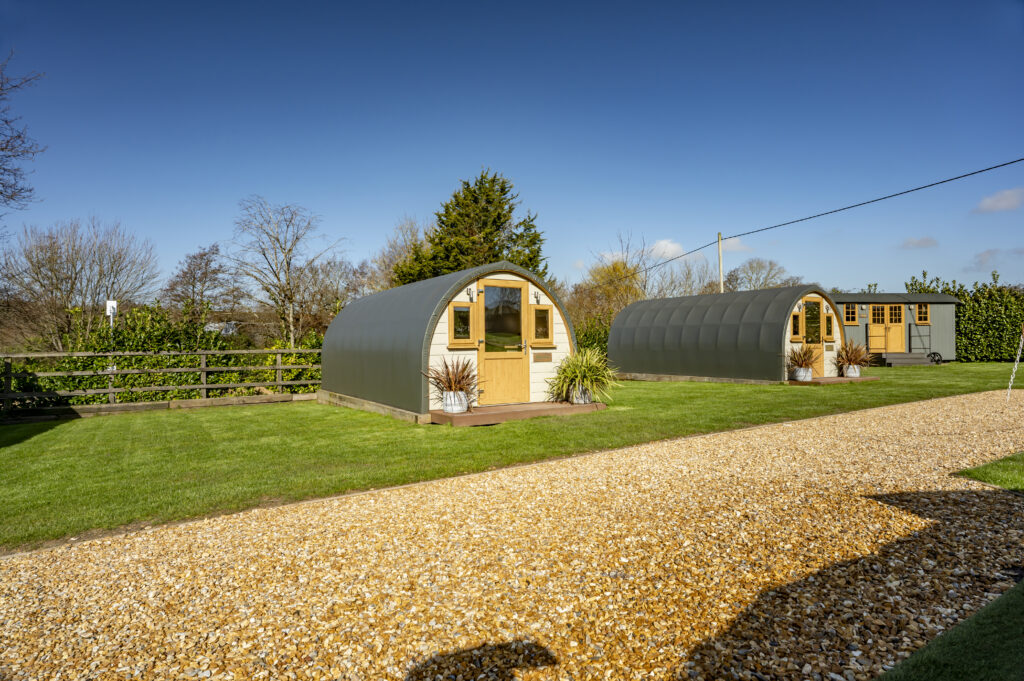 Glamping accommodation at South Lytchett Manor