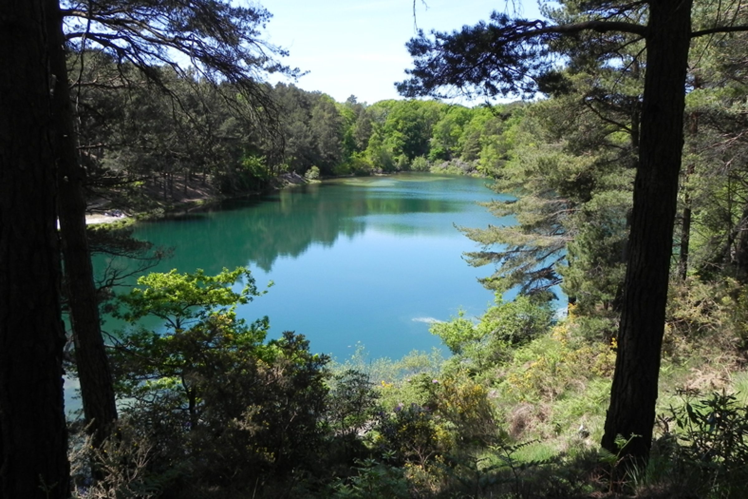 The Blue Pool near Wareham a short drive from South Lytchett Manor