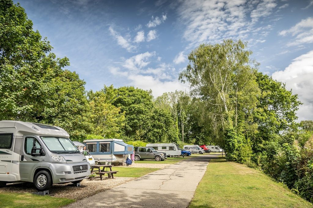 Accessible touring pitches available at South Lytchett Manor